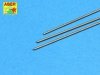 Aber BR12 Brass round rods Ø 1,2mm length 250mm x 3 pcs.